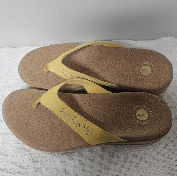 Revitalign Sunshine Yellow Kate Wedge Comfortable Summer Vacation Beach Sandal - Picture 4 of 10